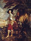 England Canvas Paintings - Charles I King of England at the Hunt